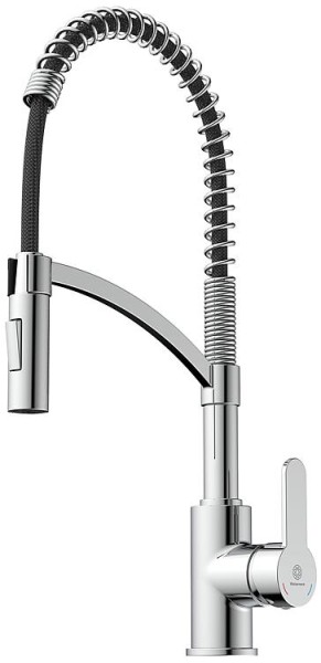 Spültischmischer Wasserwerk WK 3 Ausladung 220 mm herausnehmbare Geschirrbrause chrom