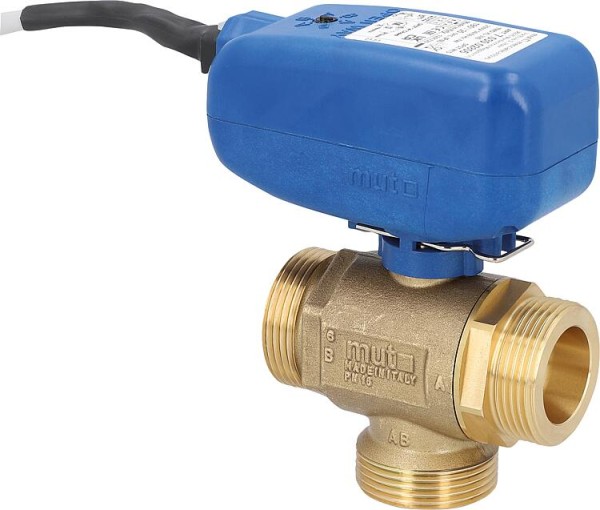 Elektrokugelhahn MUT TMO XL 3-Wege, SPST Ansteuerung, 230 V, DN 40(1 1/2") AG