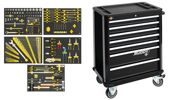 Werkzeugwagen plus Sortimente 1210-L7 WS OMS-5 PROLOG Elora