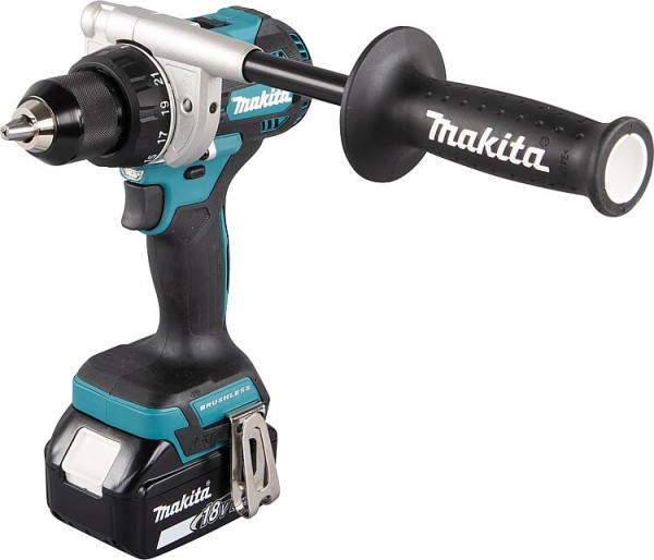 Akku-Bohrschrauber MAKITA DDF492RTJ 18V mit 2x 5,0 Ah Akkus und Ladegerät