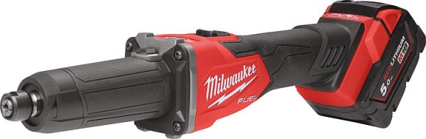 Akku-Geradschleifer Milwaukee M18 FDGRB-502X, 18 V mit 2x 5,0 Ah Akkus und Ladegerät