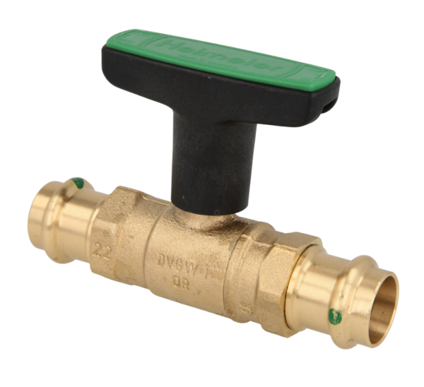 Trinkwasser Kugelhahn 28 mm mit V-Presskontur