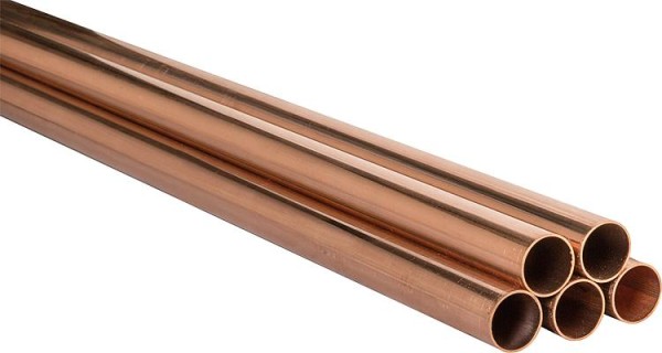 Kupferrohr in Stangen, 6 Rohre a 5 Meter, 54x1,5mm, hart, DVGW-geprüft