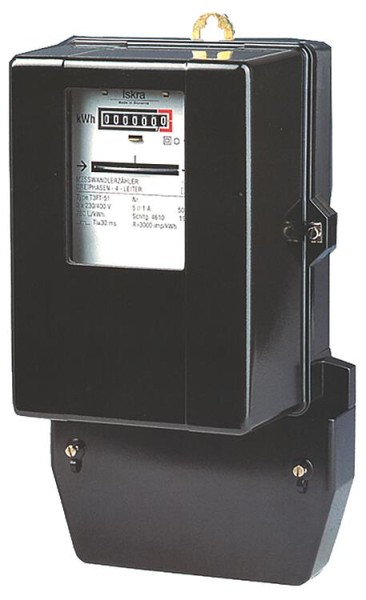 KDK Drehstromzähler, 3x230/400V, 10(40)A, elektromechanisch, instandgesetzt, beglaubigt Bestell-Nr.: