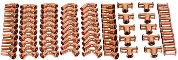 Pressfitting Kupfer Paket1: 15mm mit M-Kontur