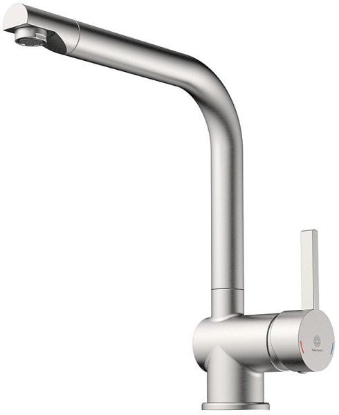 Spültischmischer Wasserwerk WK 4 Ausladung 230 mm Edelstahloptik
