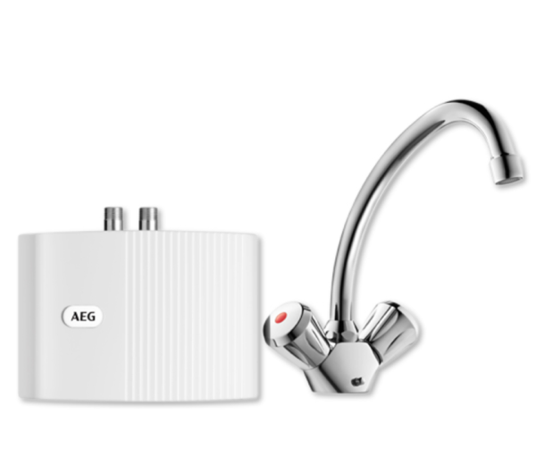 AEG Klein-Durchlauferhitzer MTH 350 UT drucklos mit 2-Griff-Armatur