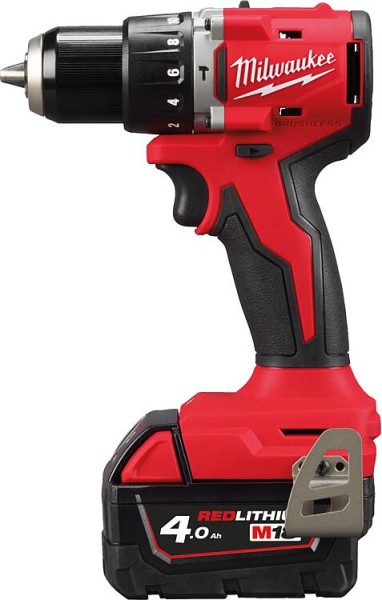 Akku-Schlagbohrschrauber Milwaukee M18 BLPDRC-402C, 18 V mit 2 x 4,0 Ah Akkus und Ladegerät