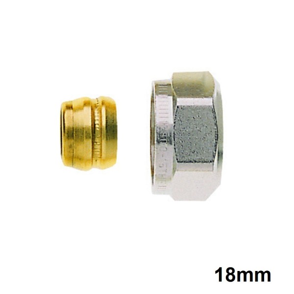Heimeier Klemmverschraubung für Kupfer- und Stahlrohr 18mm Anschluss G 3/4 AG´´ 3831-18.351