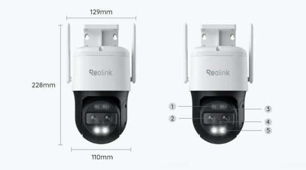 Reolink TrackMix WiFi 4K PTZ Wi-Fi 6 Dual-Objektiv Sicherheitskamera