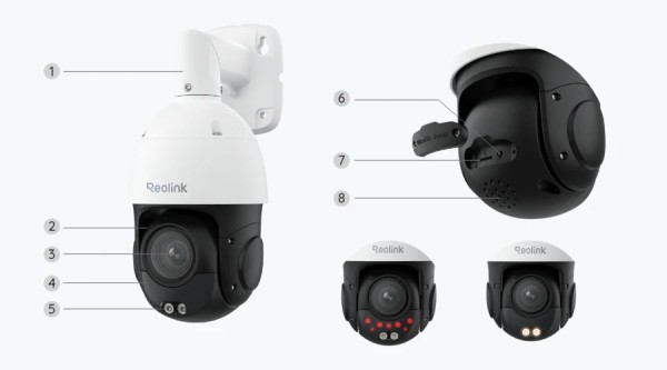 RLC-823S1 4K 360° Auto-Tracking PoE-Kamera mit 5X optischem Zoom