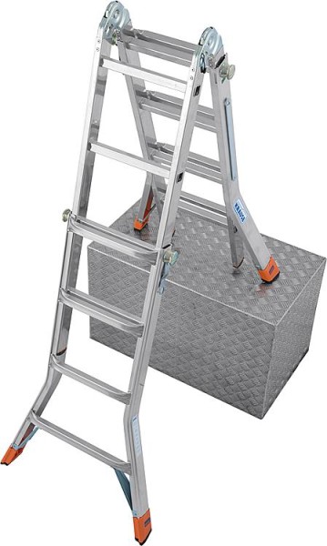 Teleskopleiter KRAUSE Aluminium, Monto - TeleMatic 4x4 Sprossen