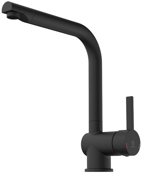 Spültischmischer Wasserwerk WK 4 Ausladung 230 mm Schwarz