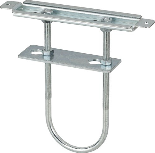 Heizkörperkonsole Länge 190 mm Breite 45 mm Stärke 1,5 mm Stahl blau verzinkt silber VORMANN