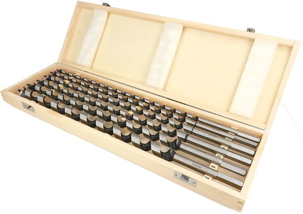 Schlangenbohrer-Set HELLER 6-teilig Ø 101214161820 mm, Länge 460 mm, mit Holzkoffer