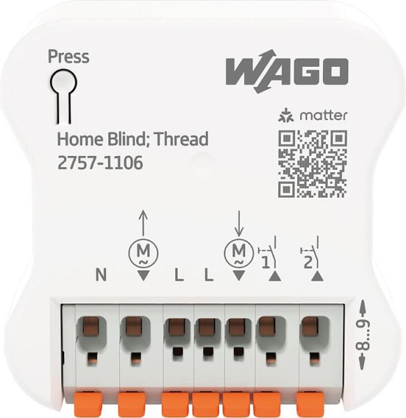 UP Schaltaktor - WAGO Home Relay; 2DI/2DO; 3 A; Thread