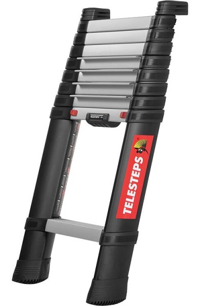 Teleskop-Stufen-Anlegeleiter-TRBS einteilig